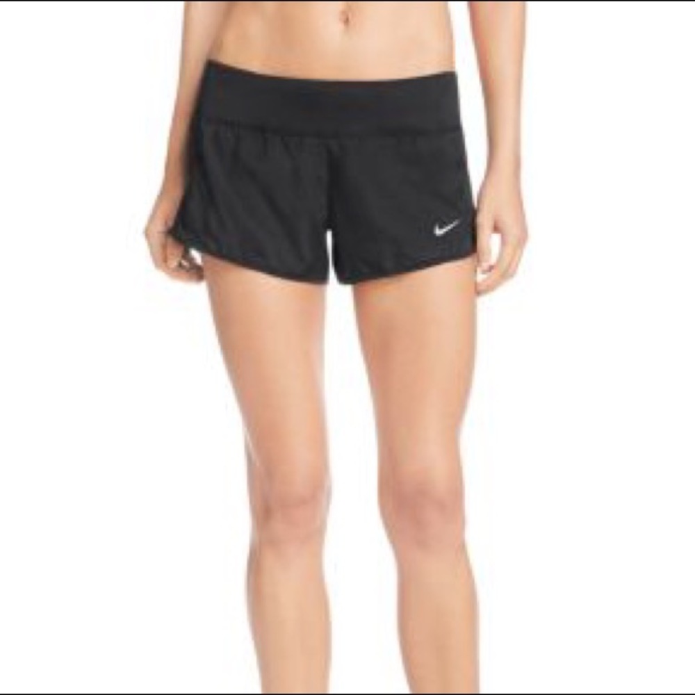 black nike running shorts
